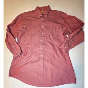 Roundtree & Yorke Gold Label Men's dress shirt  Pink, L/S Non-Iron Pinpoint